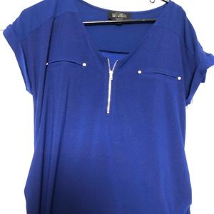 Maternity Large blue top